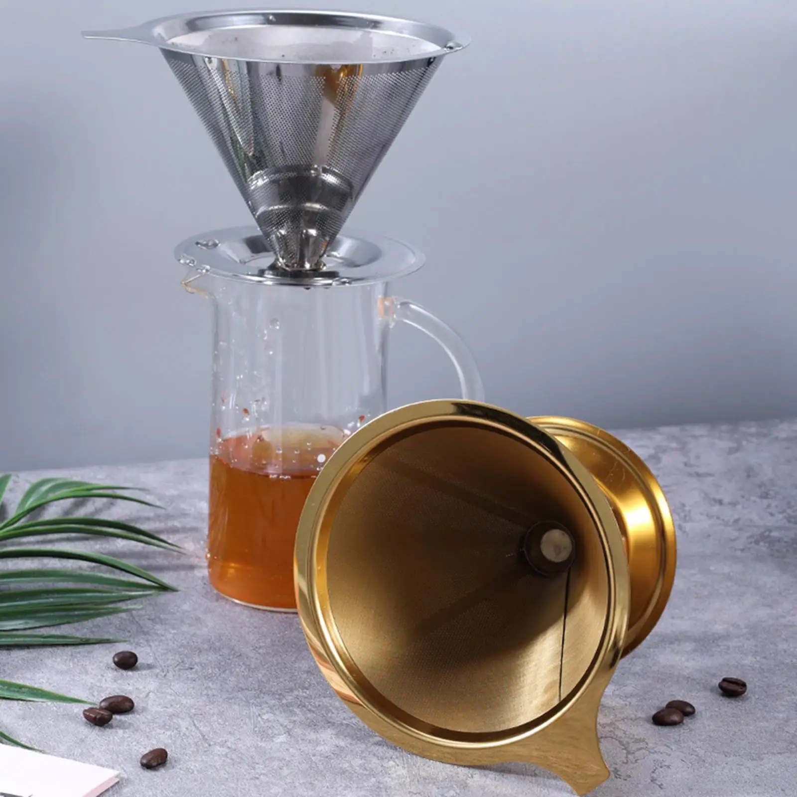 Stainless Steel Coffee Filter for Manual Coffee Maker Permanent Coffee Filter