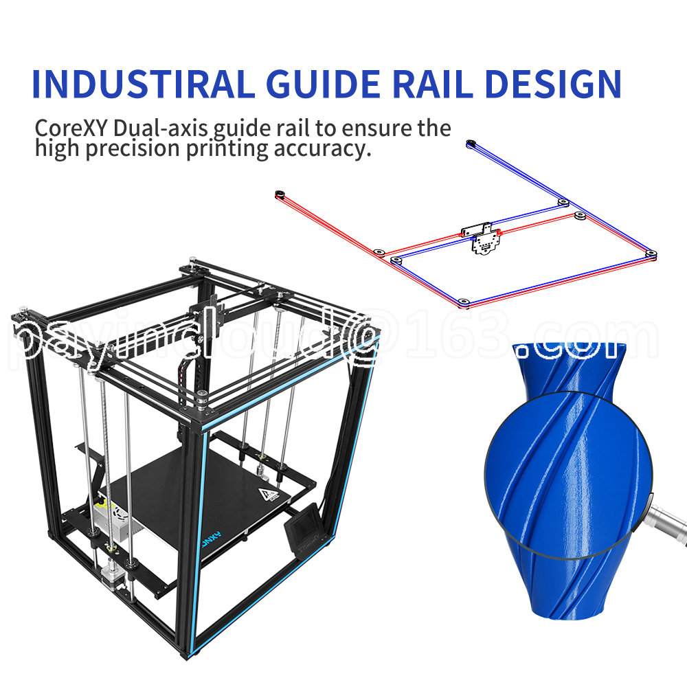 OEM ODM двухосевые направляющие рельсы impresora 3d машины corexy огромный  большой размер X5SA-400 PRO tronxy 3d принтер