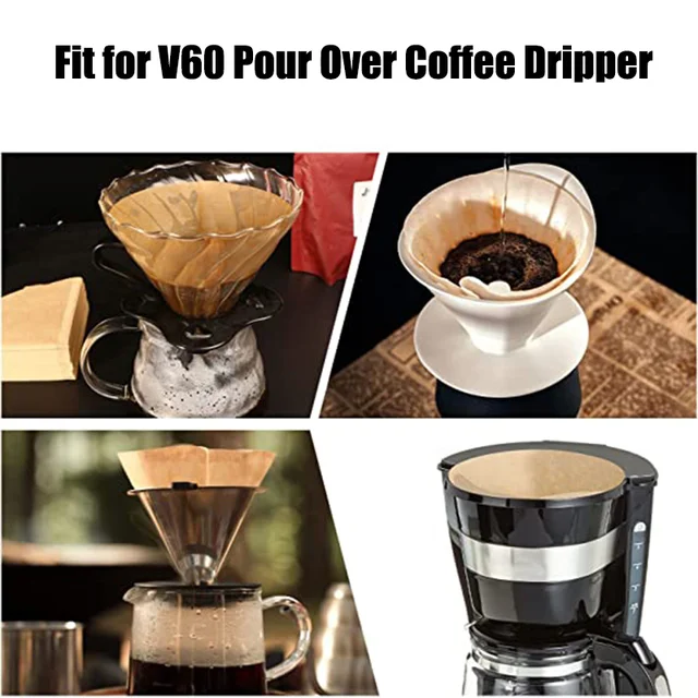 Filtre V60 - 100 filtres à café en papier pour dripper V60 N°02