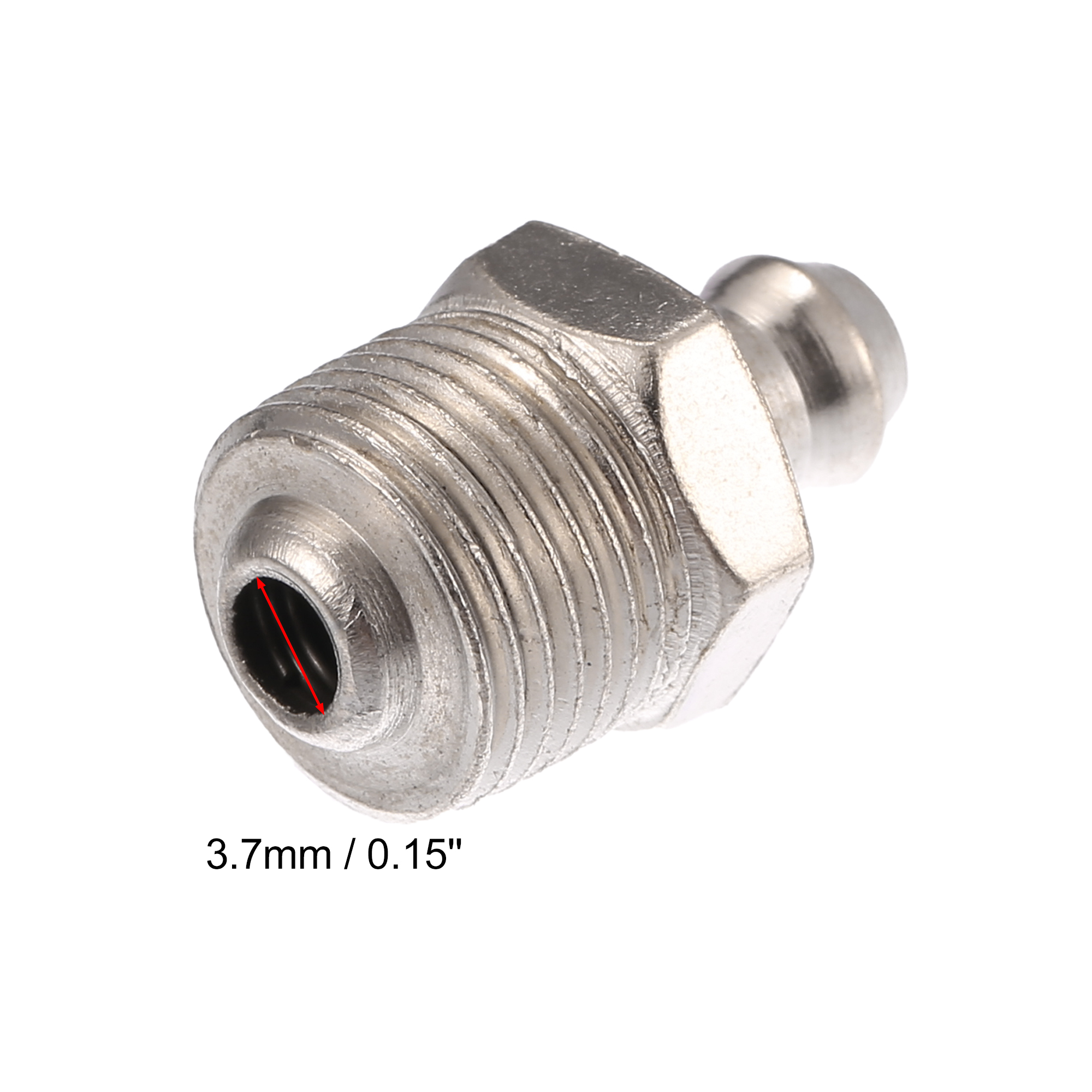 Uxcell 45 stücke M6 M8 M12 Gerade 45 Grad 90 Grad Nickel Überzogene Motorrad Lkw Auto Ersatz Fett Nippel Armaturen set – Detail 5
