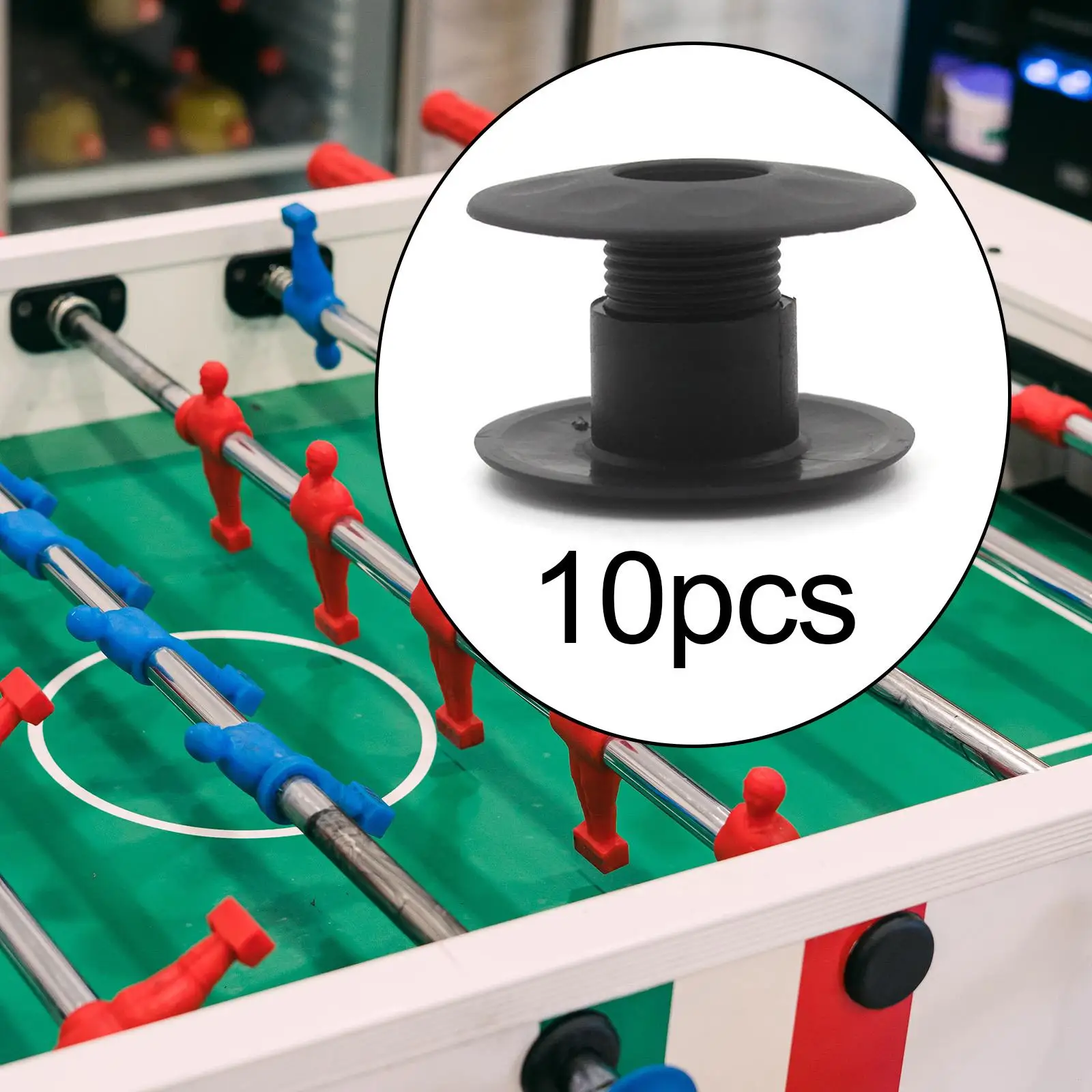 10Pcs Table Football Bearing Rods Foosball Bushings Replacement Plastic