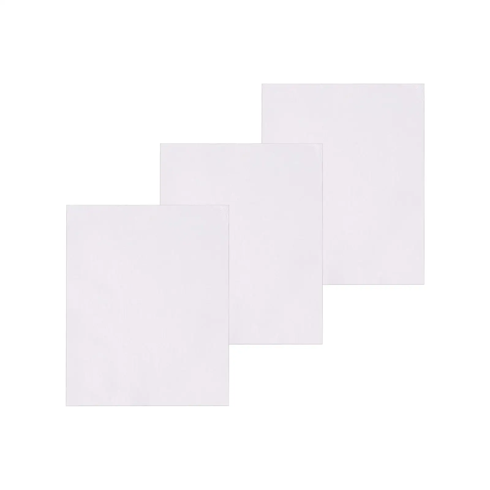 3x Cotton Artist Blank Canvas Boards Acrylic Oil Painting Artist Boards DIY Art Supplies Canvas Panels for Students Beginners