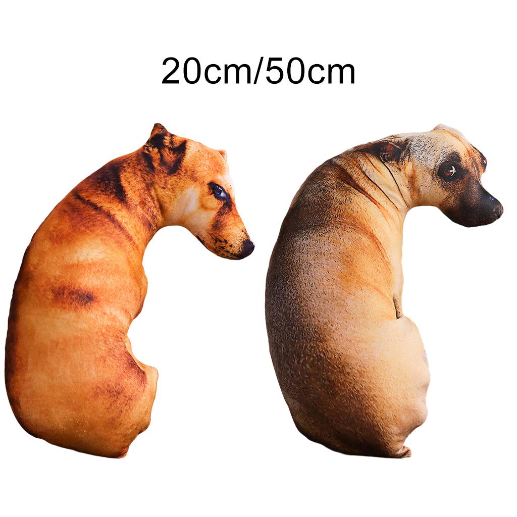 Simulation Dog Pillow Plush Doll Toy Hugging Pillow Throw Pillow Doll Toys for Teens Kids