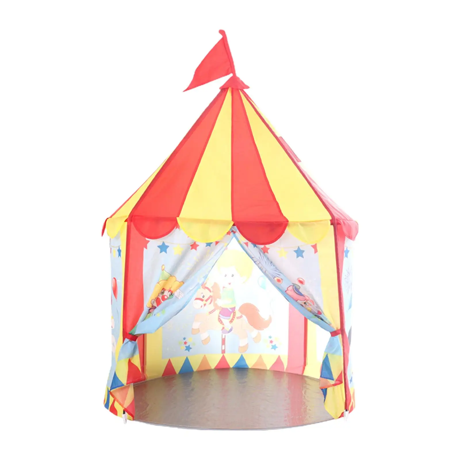 Kids Playhouse Birthday Gift Easy to Assemble Portable Children Castle Playhous Play Tent for Home Garden Camping Yard Baby