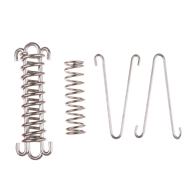 Juego De 4 Fijaciones Para Toldos Y Tensionadores De Acero Inoxidable Con 8 Mosquetones - Ideal Para Camping, Tiendas Y Más
