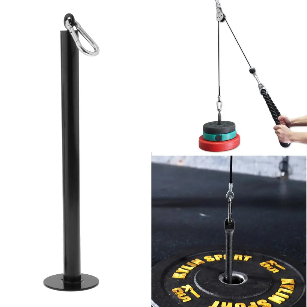 Fitness Loading Pin Stand Workout Weight Lifting Bracket Rack Snap Clip Pulley Cable Machine System