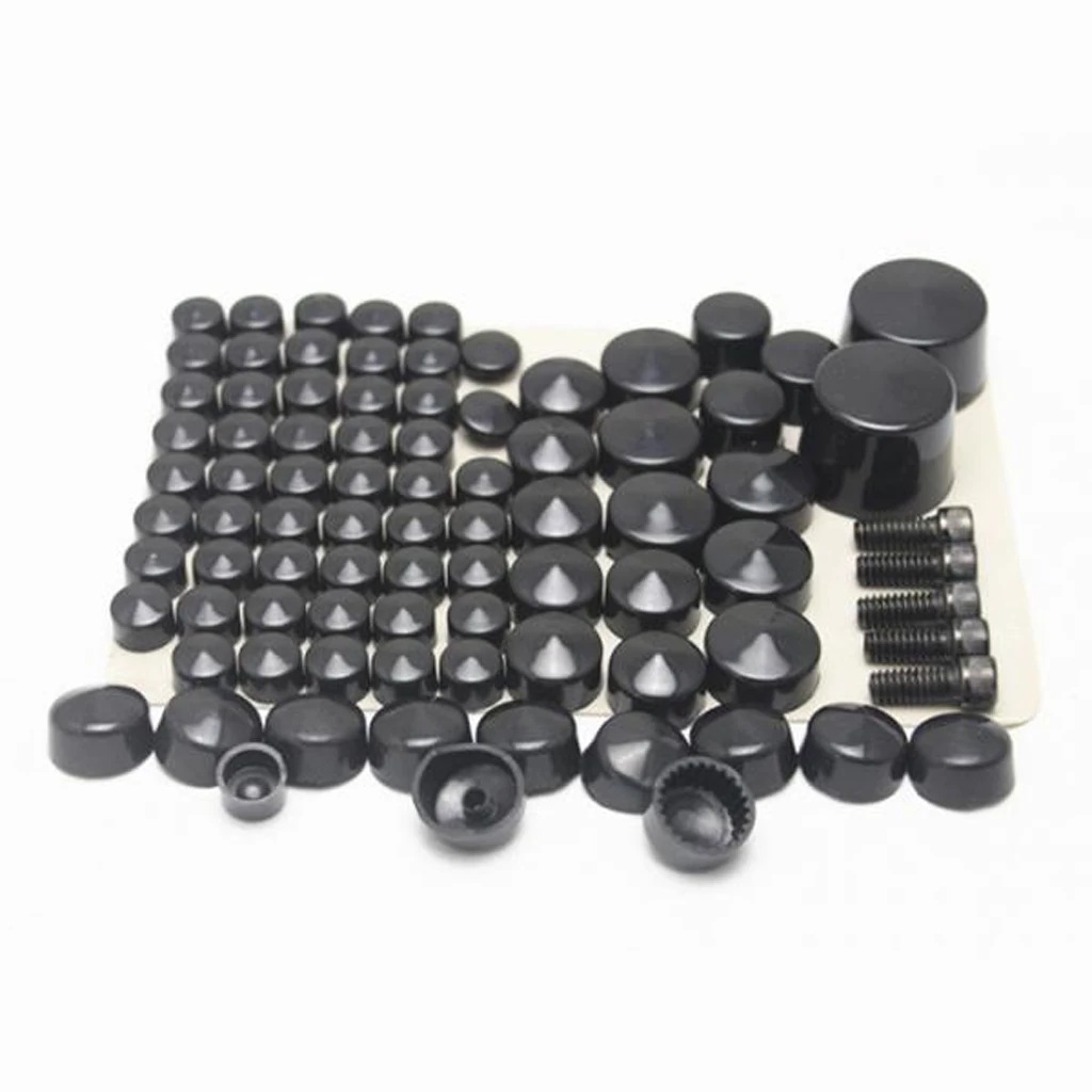 ABS Plastic Bolt Lug Nut Caps Covers Set For  Twin Cam Softail 07-2016