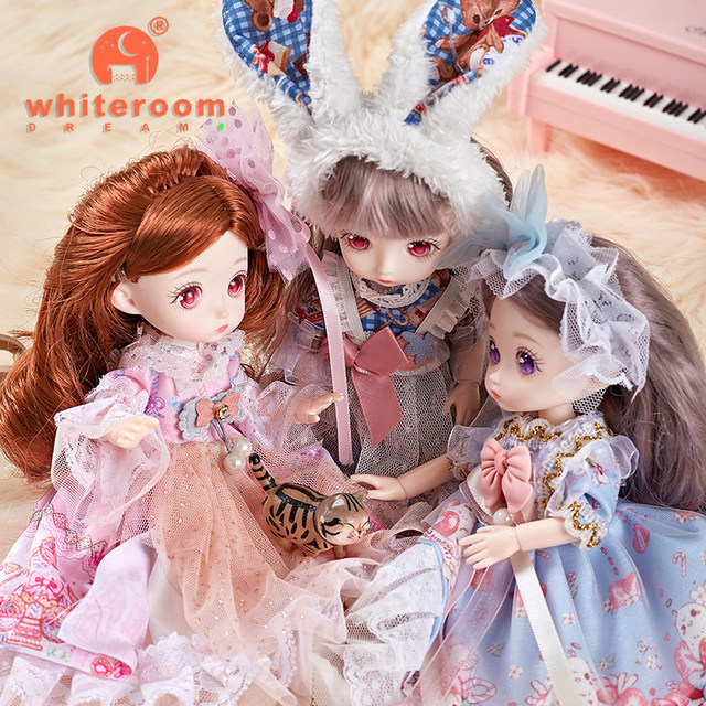 Bonecas Kawaii Face Anime para Meninas, vestido de princesa, brinquedo de  vestir DIY, brinquedos infantis, roupas fofas, presente de aniversário,  20cm, 1/8 Bjd, 23cm - AliExpress