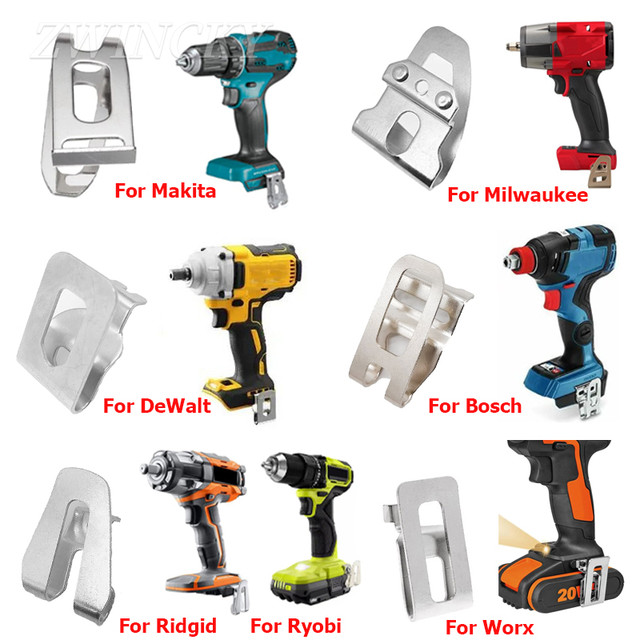 Electric Drill Belt Hook for Makita/Bosch/Dewalt/Milwaukee/Ryobi/Worx 18V  20V Cordless Drills Wrench Holder Clip Hooks Tool Part