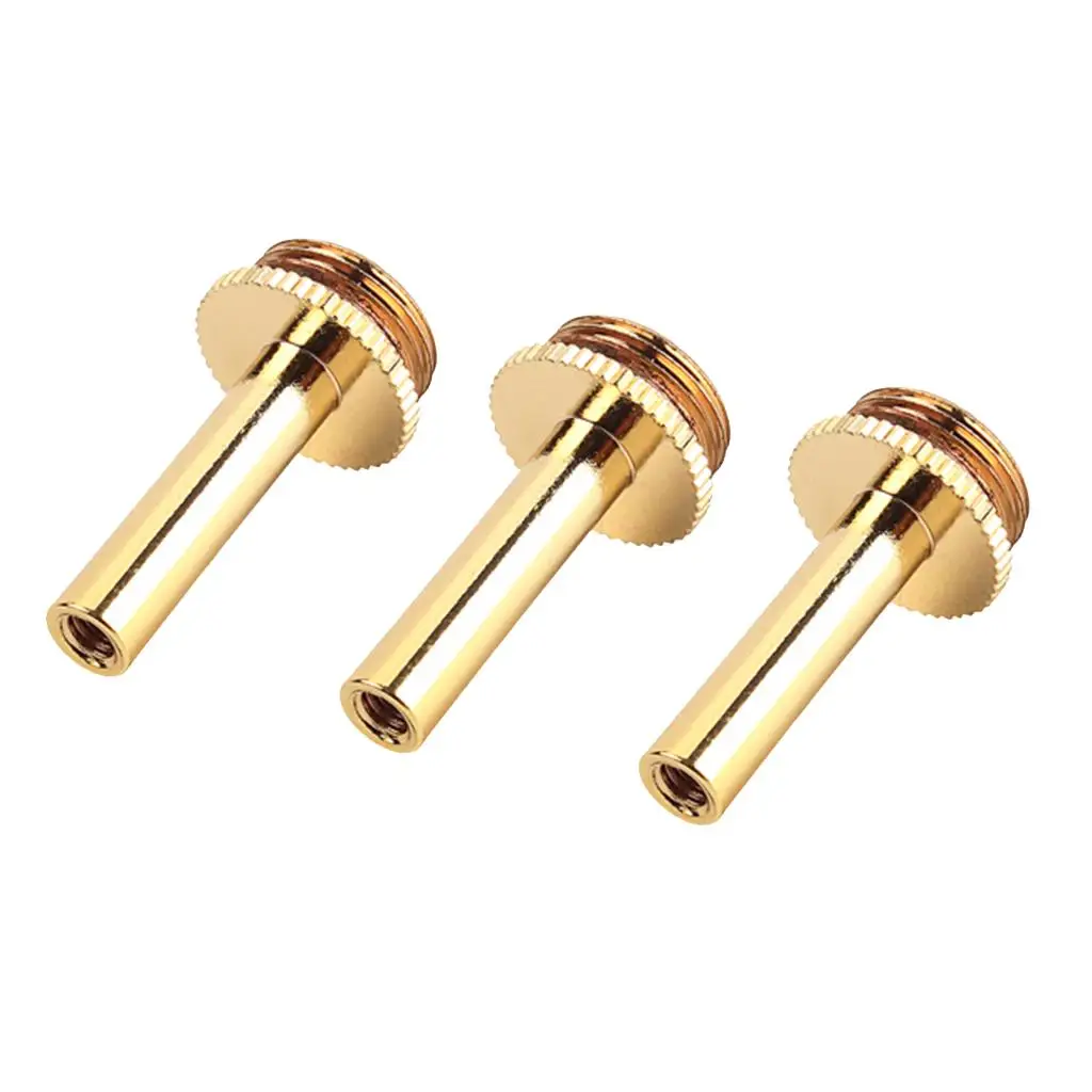 3pieces Copper Trumpet Connecting Rod Piston Valve Key Screw Screws 15x29mm