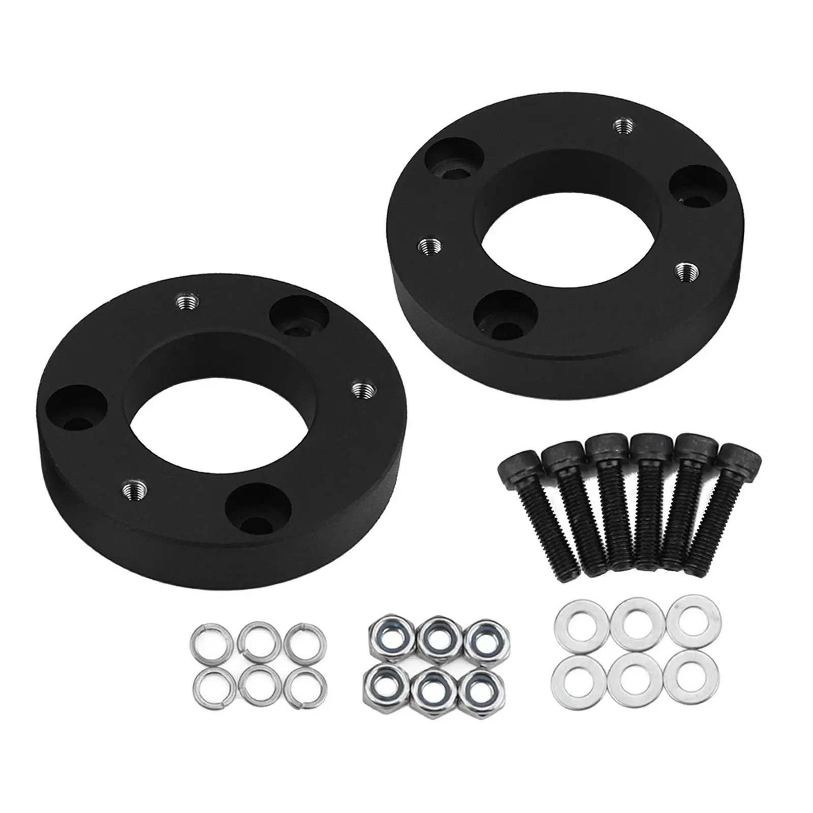 Car Front Leveling Lift Kit Spacers Raise Fits Compatible with Ford F150 4TD 2TD 2004-2019 Black