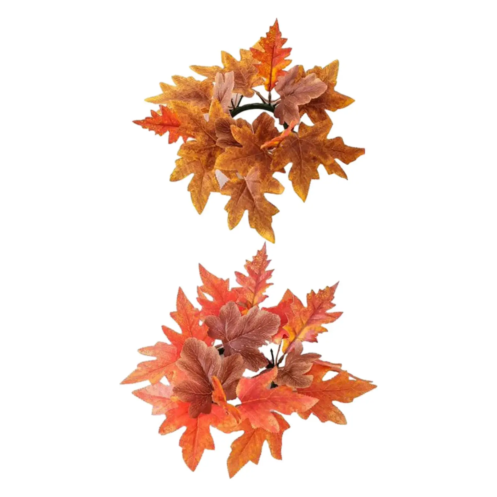 Fall Candle Ring Wreath Fall Candle Holder Small Autumn Wreath Fall Wreath for Table Living Room Farmhouse Thanksgiving Decor
