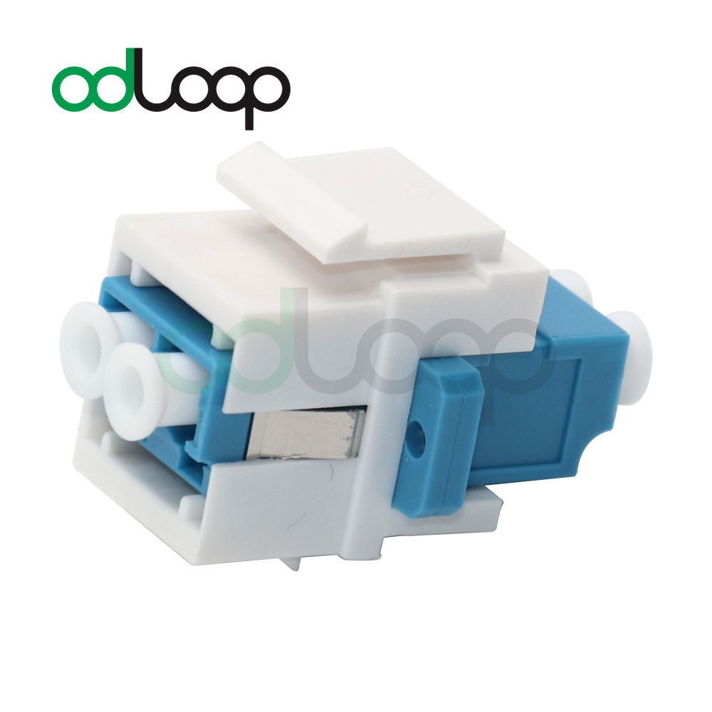 odloop fibra keystone jack snap encaixe duplex lc upc apc conector adaptador jack óptico