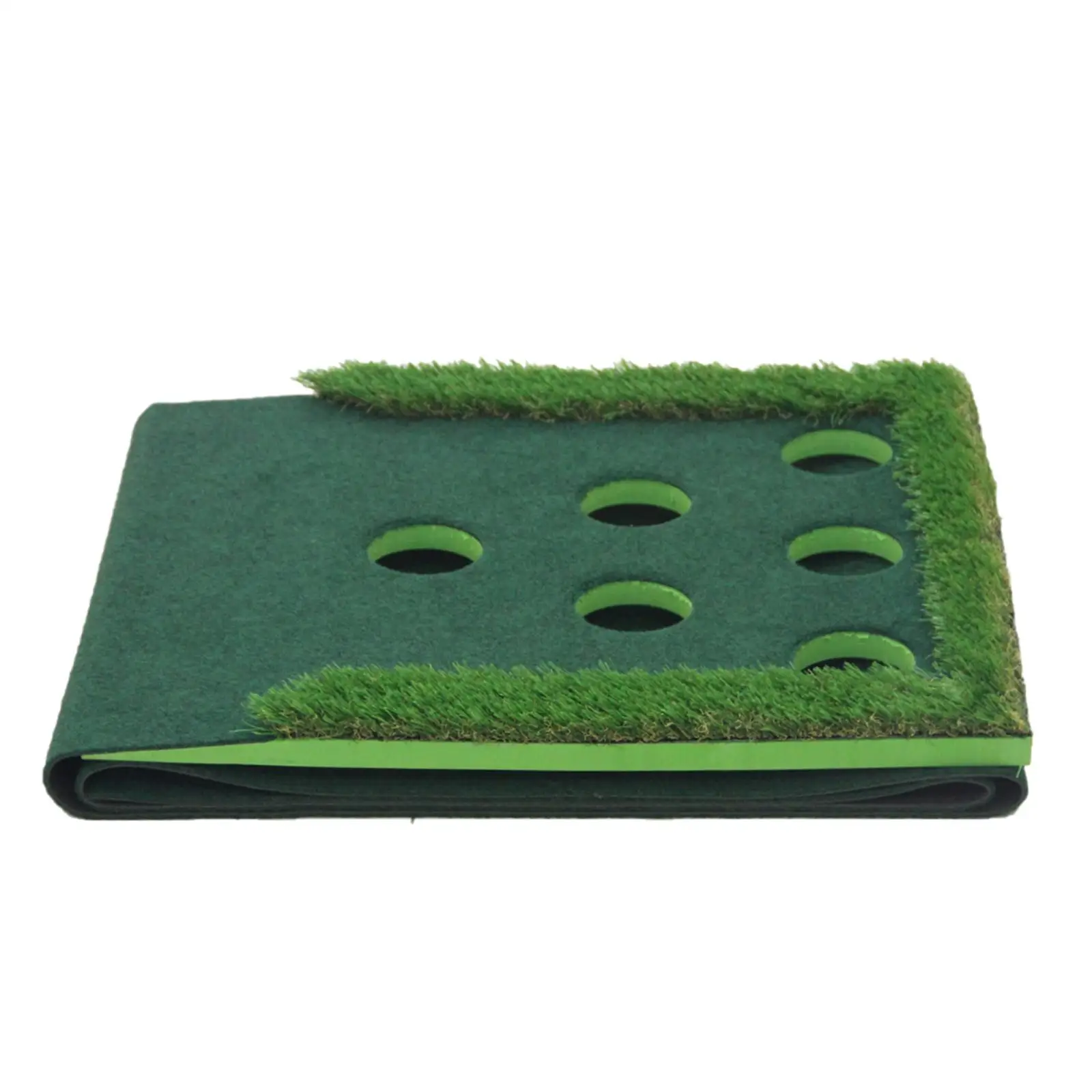 Portable Golf Practice Hitting Mat Anti- Turf Chipping Collapsible Lightweight Carpet for Backyard, , Driving Range