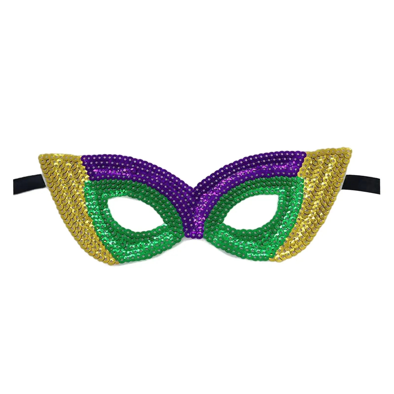 Glitter Masquerade Mask Half Face Eyemask for Club Prom Holiday Stage Performance