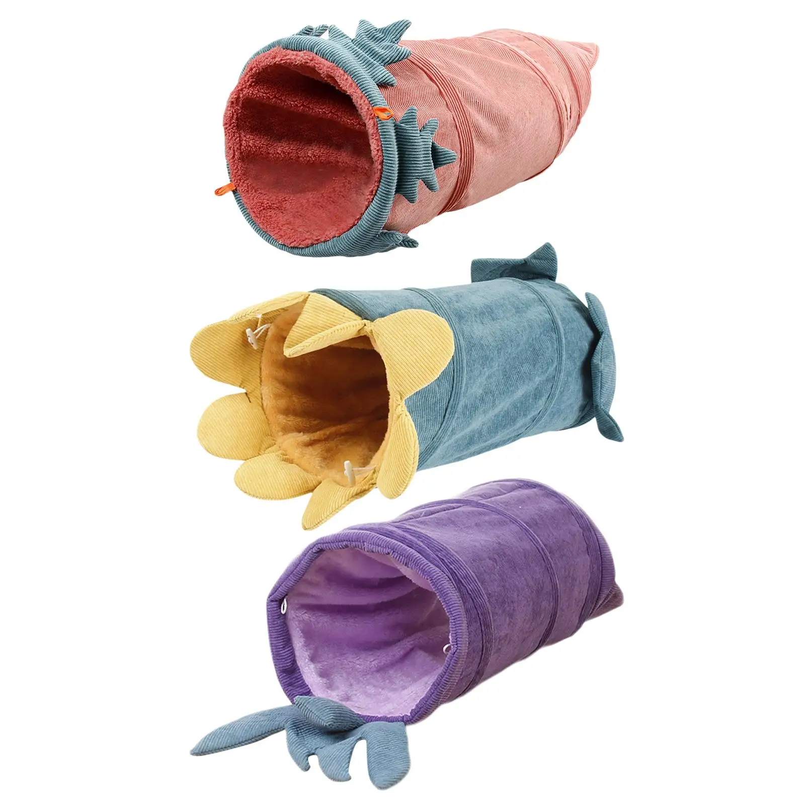 Pet Cat Hamster Tunnel Toys Tube Tent Guinea Pig Hedgehog Mice Rat