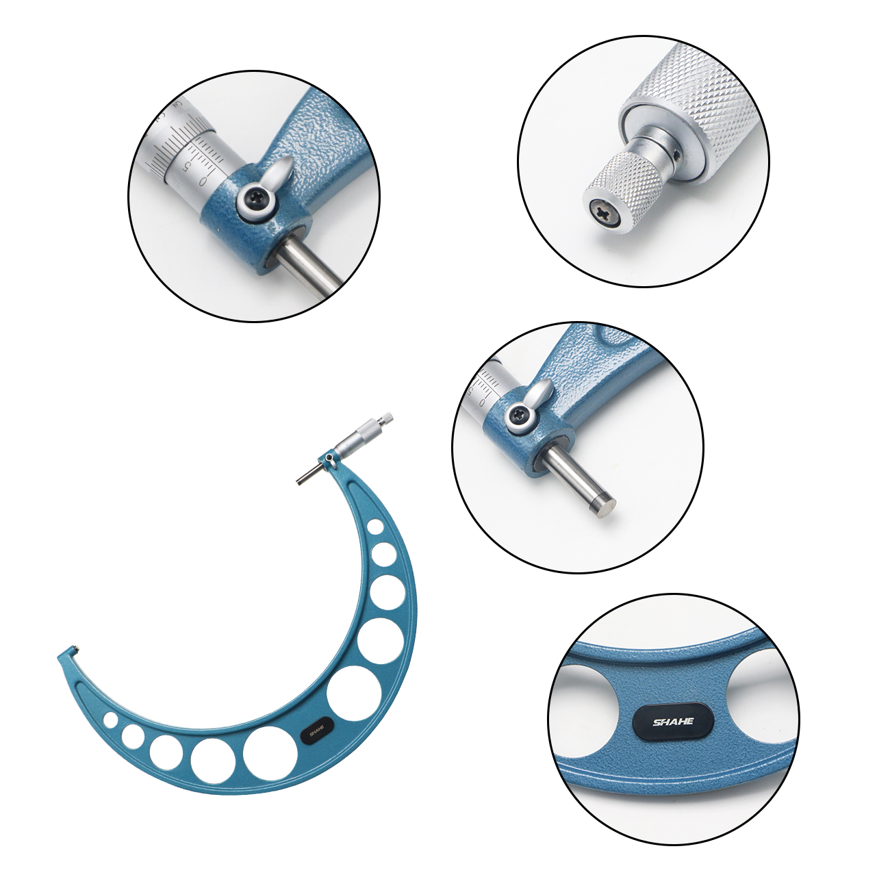 Description Picture 5 of itemSHAHE 275-300mm Outside Micrometer Gauge Tool Micrometer Scale Gauge Micrometer 5201-300A