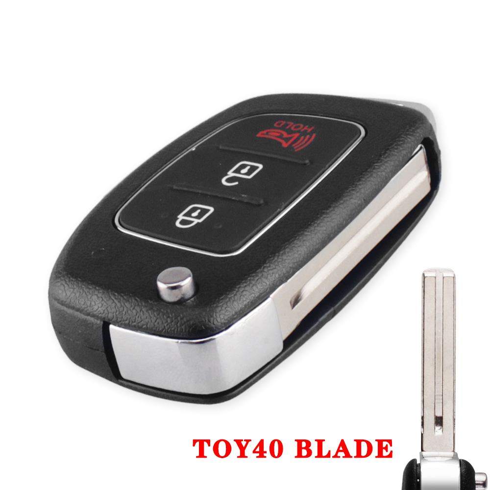 KEYYOU 3 Taste Filp Auto Fernbedienung Schlüssel Fall Für Hyundai HB20 IX35 I45 SANTA FE Accent I40 I20 HY15/HY20/TOY40 Uncut Klinge Schlüssel shell – Detail 9