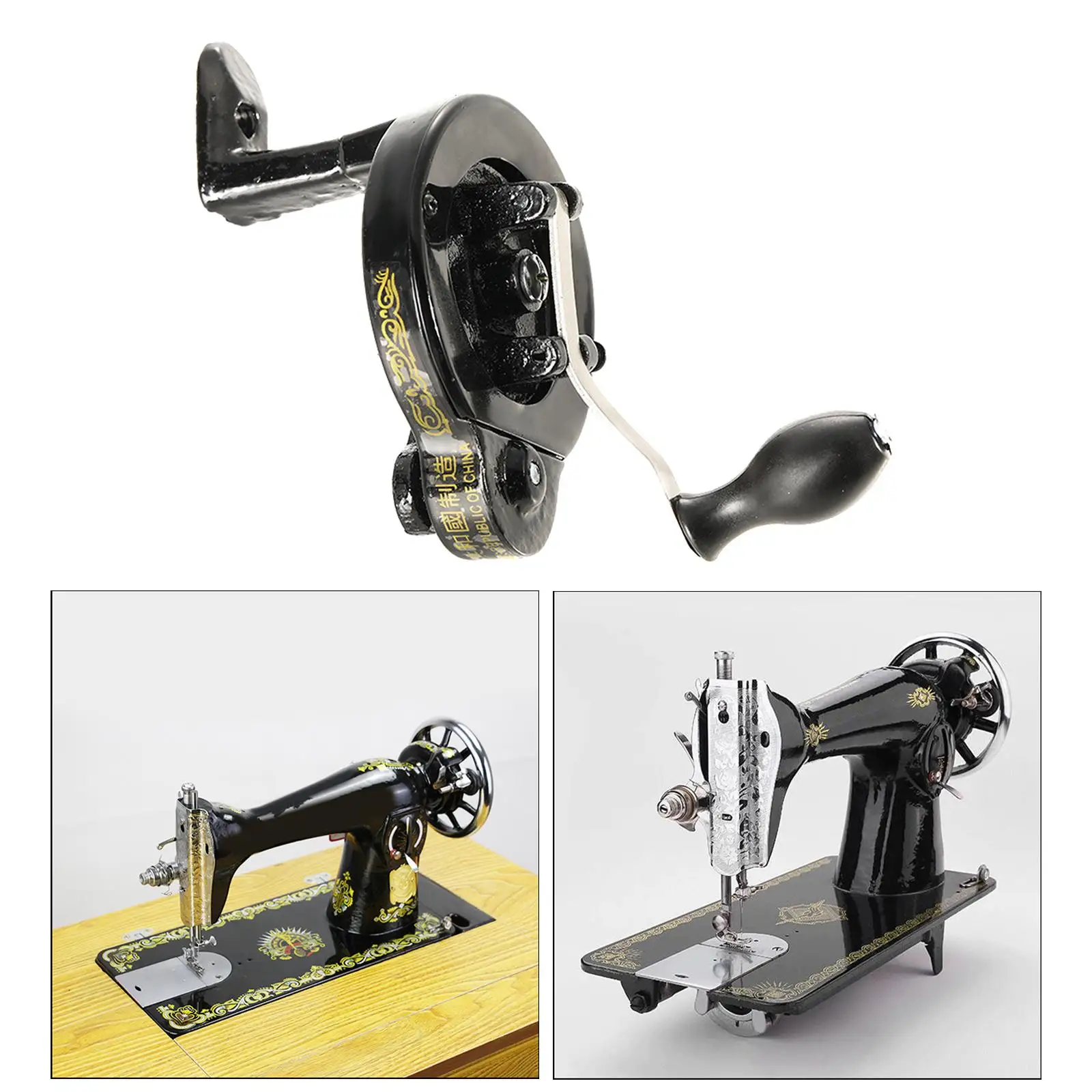 Metal Sewing Machine Hand Crank Handcrank Handle Replace Sew Accessory  Crafts Parts Tool Supplies for Old Sewing Machines