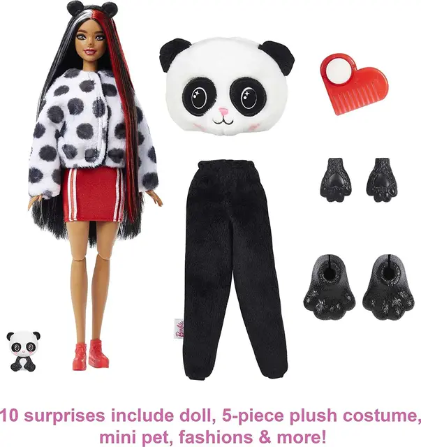 Barbie Cutie Reveal Doll, Fantasy Series Llama Plush Costume, 10 Surprises  Including Mini Pet & Color Change