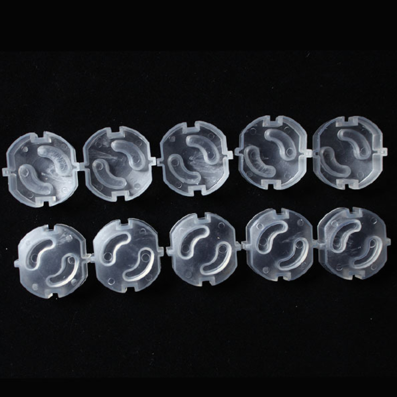 Title 8, 10pcs European Socket Plugs Protector 2 Hole Ro...