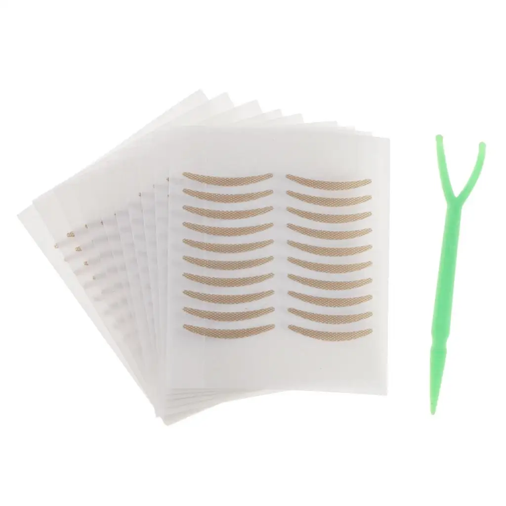 200pcs Natural Invisible Eye Lift Strips Double Eyelid Adhesive Tape Sticker