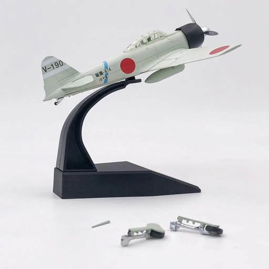 Children 1/72 Scale Alloy Aircraft Model for Home Table Decoration Black 