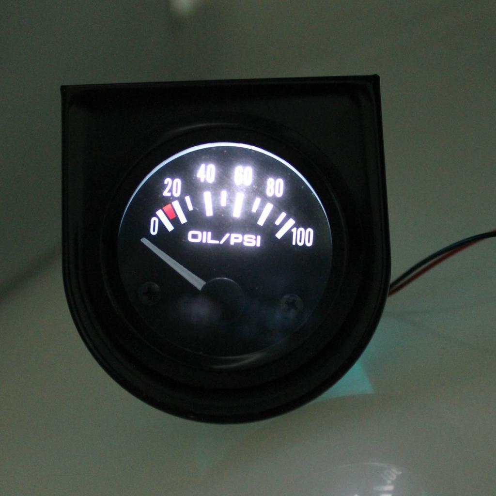 52mm 12V Digital Analog Electric Oil Pressure  Indicator  Detector Car Motorcycle