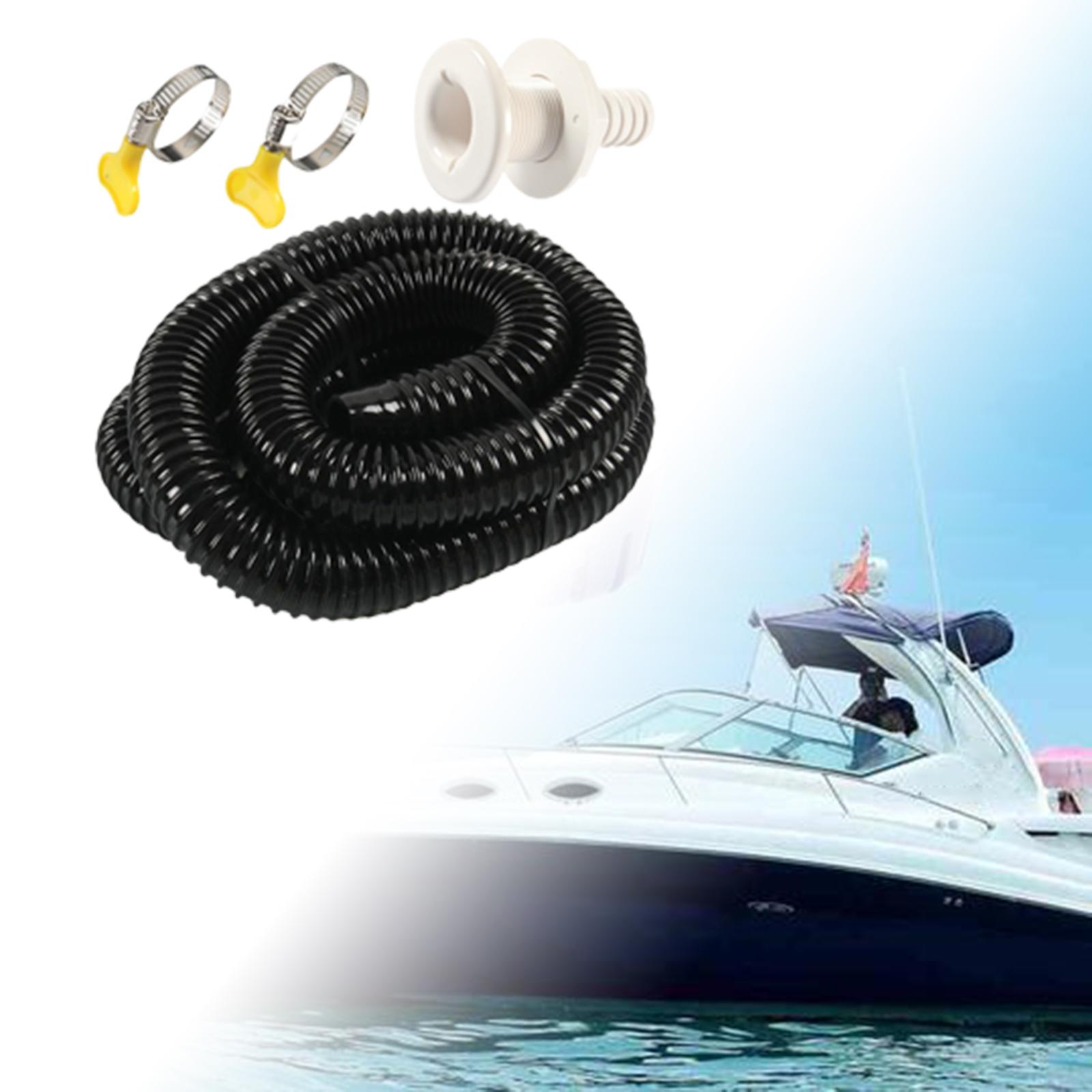 6ft Marine Bilge Pump Hose Installation Kit Marine 6 Feet Hose Assembly Replaces Marine Bilge Pump Hose 1-1/8 inch Plumbing Kit