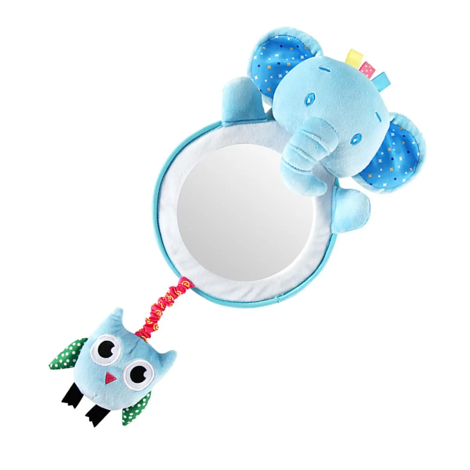 Baby Mirror Keep Visible Cute Animal Pattern Headrest Back Seat for Infants