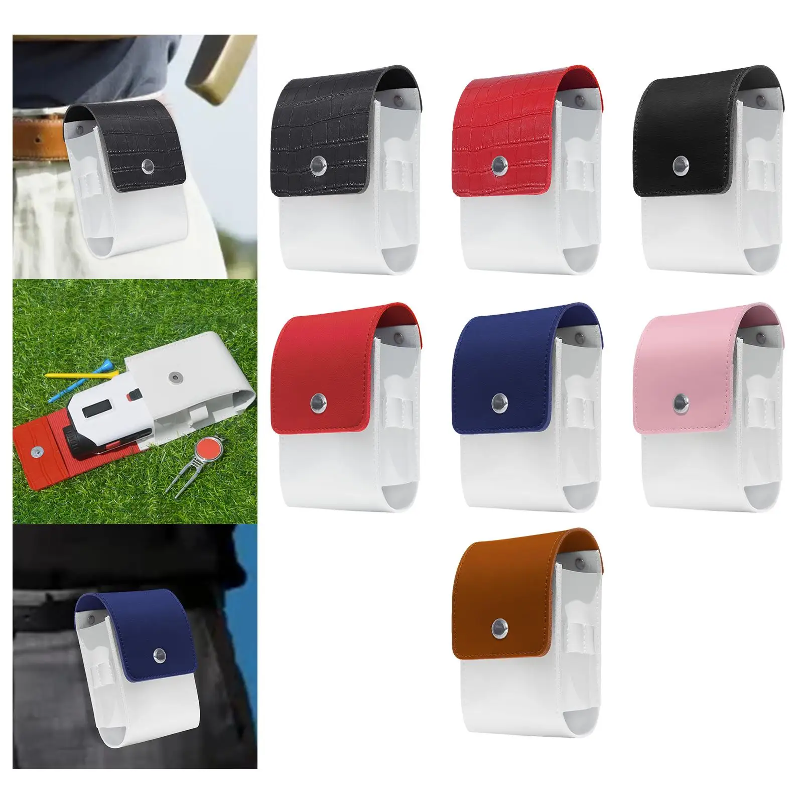 Golf Rangefinder Case Protector Range Finder Carry Bag Lightweight Pouch Portable Golf Waist Bag for Tee Holder