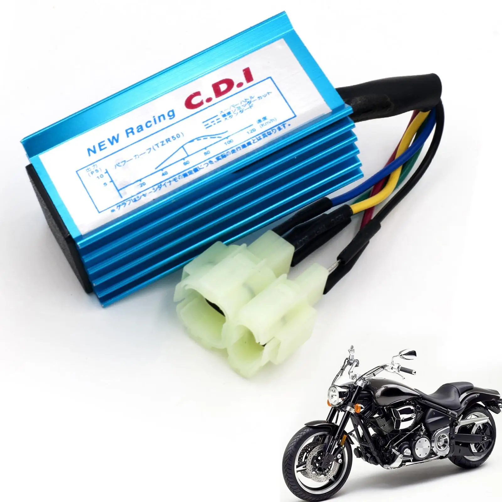 Gy6 Racing Cdi Box Blue Aluminum Fits for Gy6 50cc-250cc Motorbikes Mopeds