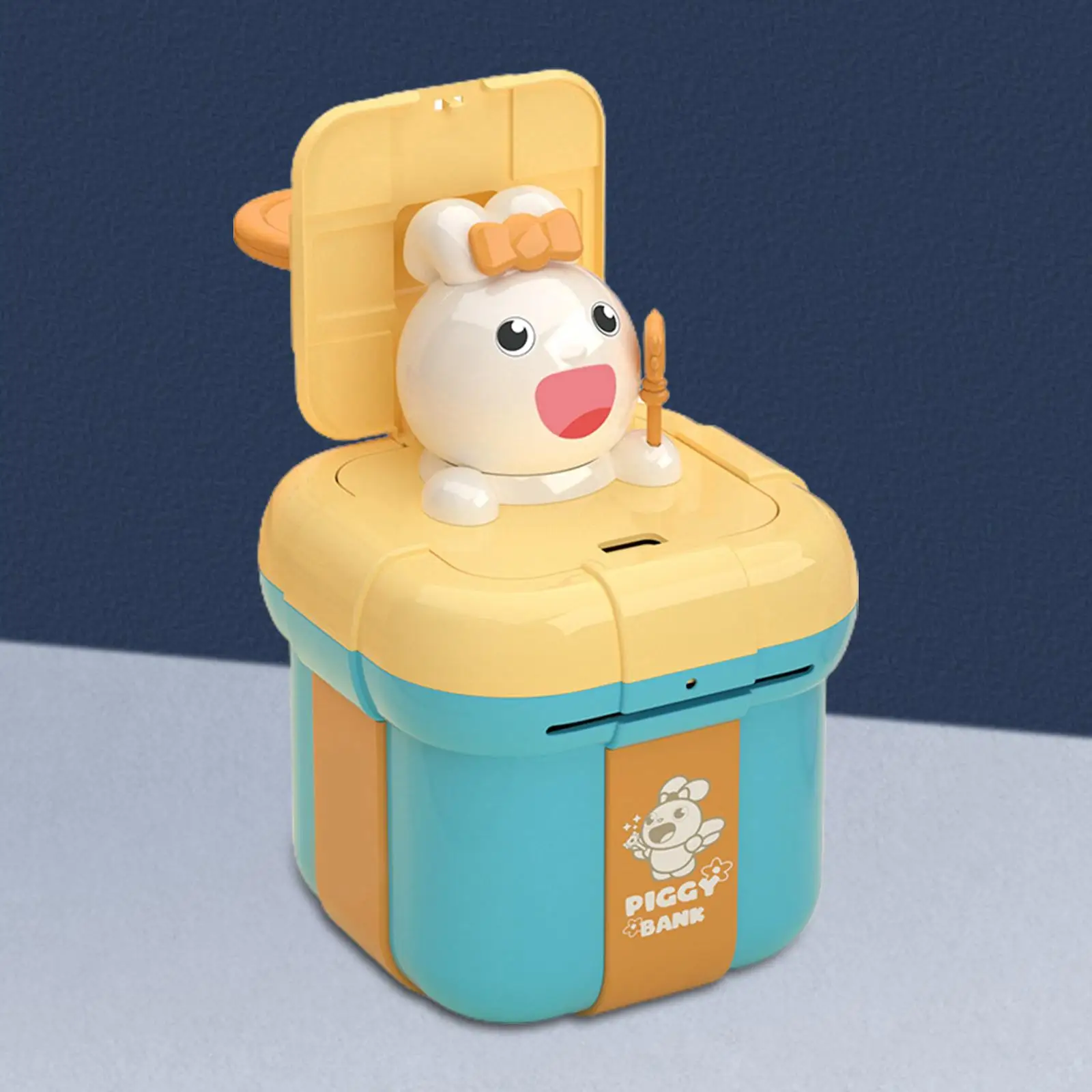 Cute Piggy Bank Statue Container Money Box Storage Case for Desktop Decor