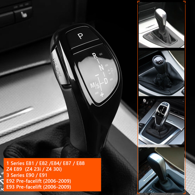 交換用 LED ギアシフトノブ BMW 3 シリーズ E90 E91 1 シリーズ E81 