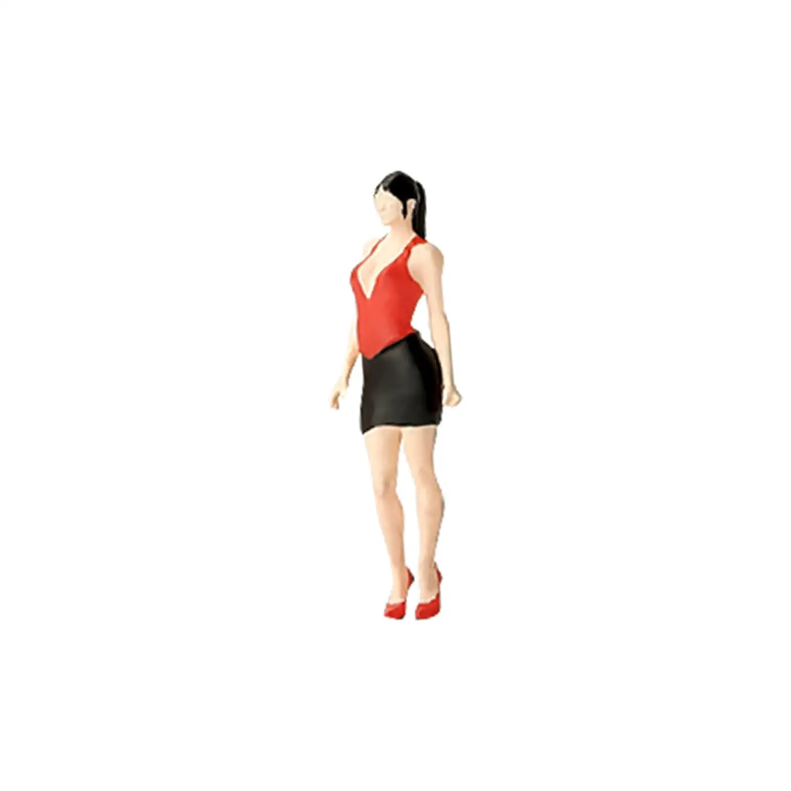1/64 Female Models Figurine Accessory Miniature Resin 1:64 People Figures