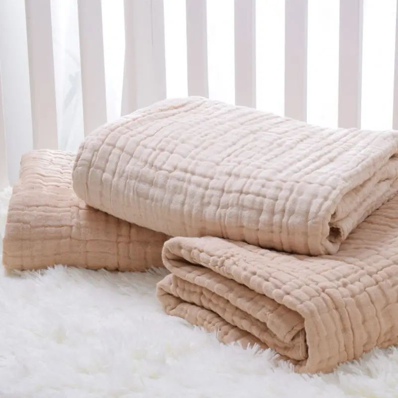 Infantil Crianças Dormindo Quilt Bed Cover Musselina Baby Blanket