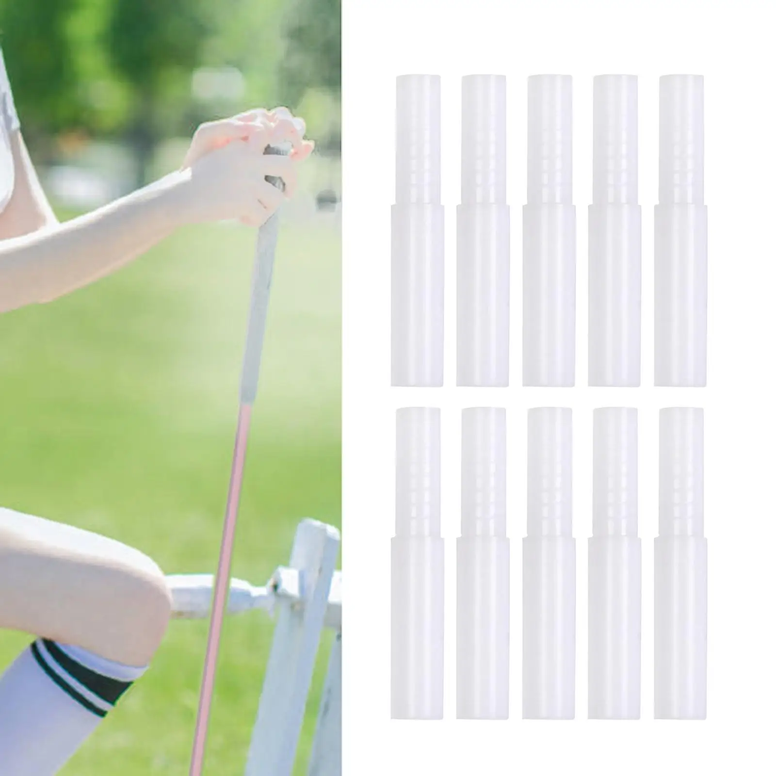  Plastic Golf Club Shafts Extension Extender for Carbon&Steel Rod Big-end Lengthened Fit Iron and Wood Shafts