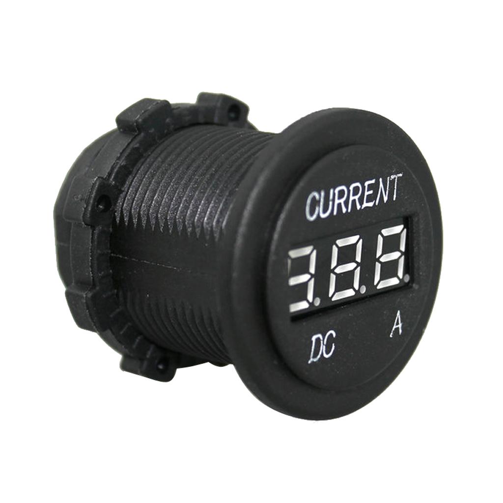 Car Motorcycle LED Digital DC Ammeter DC 12V 24V/10A Current Meter