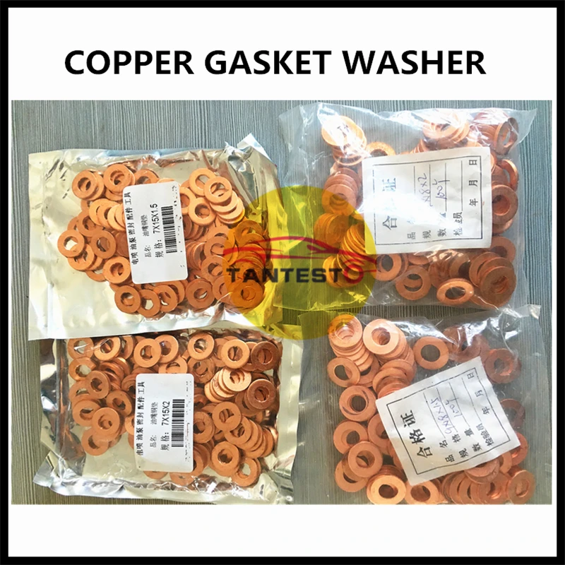 7x15mm/9x18mm Diesel Common Rail Einspritz düse Kupfer Unter leg scheibe Dichtung o Ring Pad Dichtung pumpe Reparatur werkzeug – Detail 4