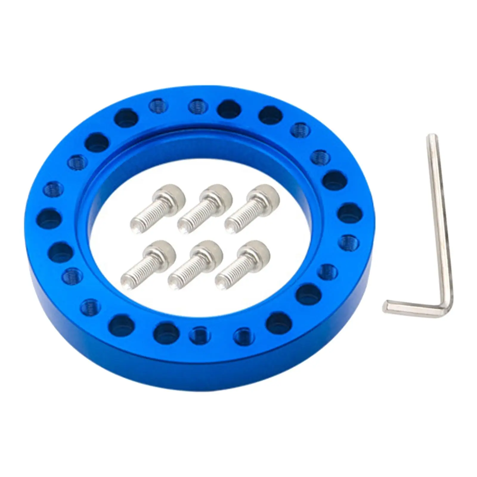 Aluminum Alloy Car Steering Wheel Hub Adapter Spacer Pad with Six Screws Vehicle Parts