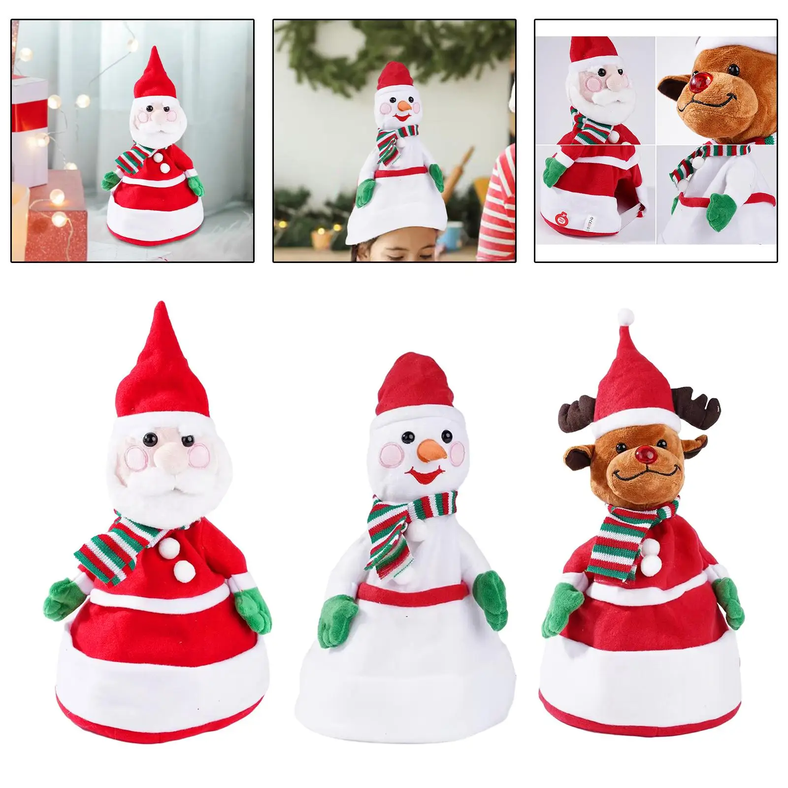Christmas Animated Toy Xmas Musical Gift for Thanksgiving Decoration Holiday