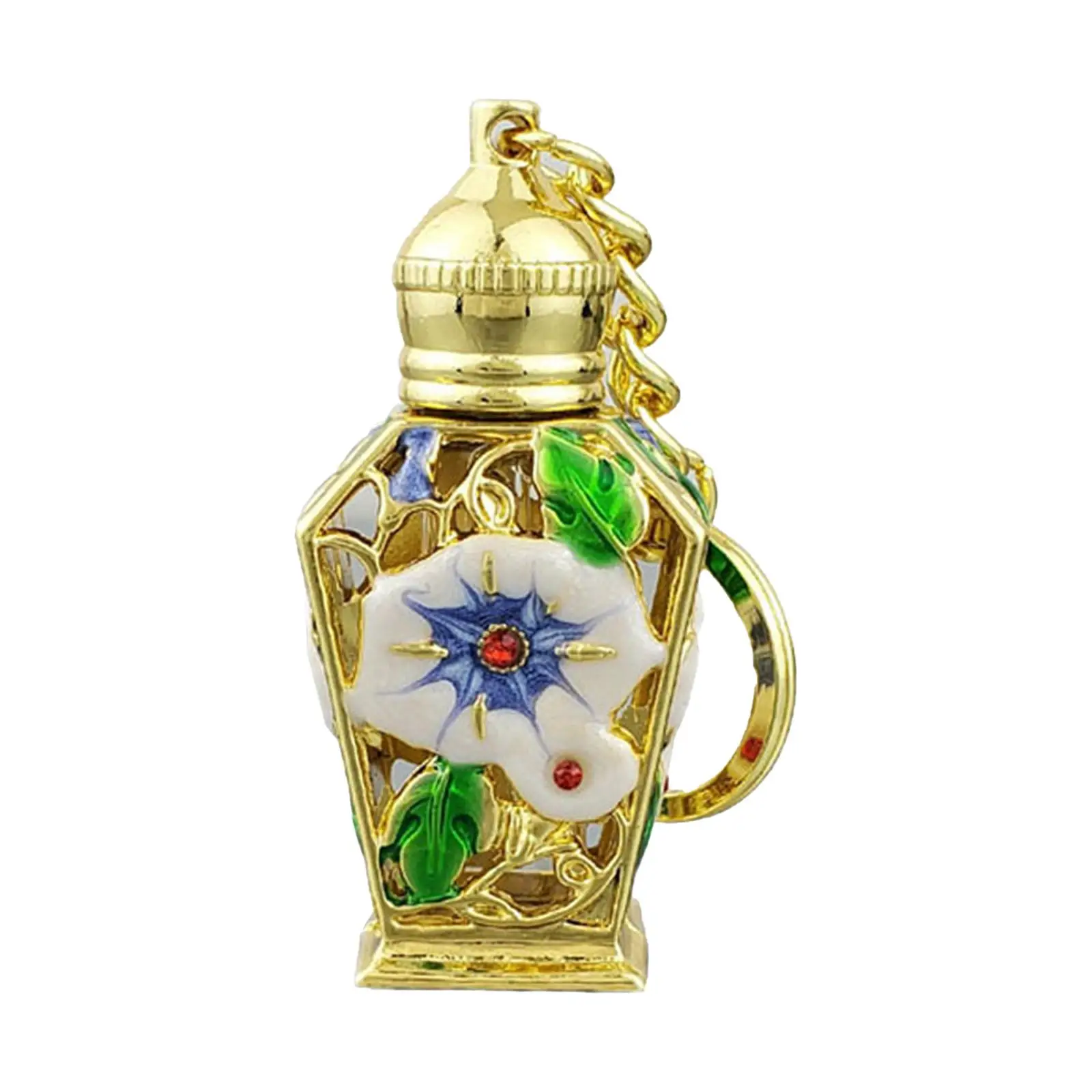 Middle Oil Bottle, Refillable Decorative Retro Wedding Gifts Glass Perfume Bottles for Travel Ladies Girls ml