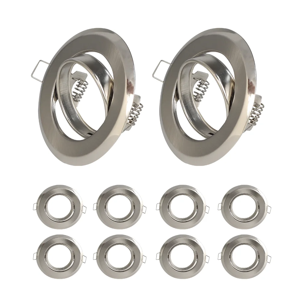 Description Picture 5 of itemLED Spotlight Frame Holder Adjustable Cut Hole 65mm Fitting Ceiling Lamp Recessed GU10 MR16 Bulb Fixture Changeable