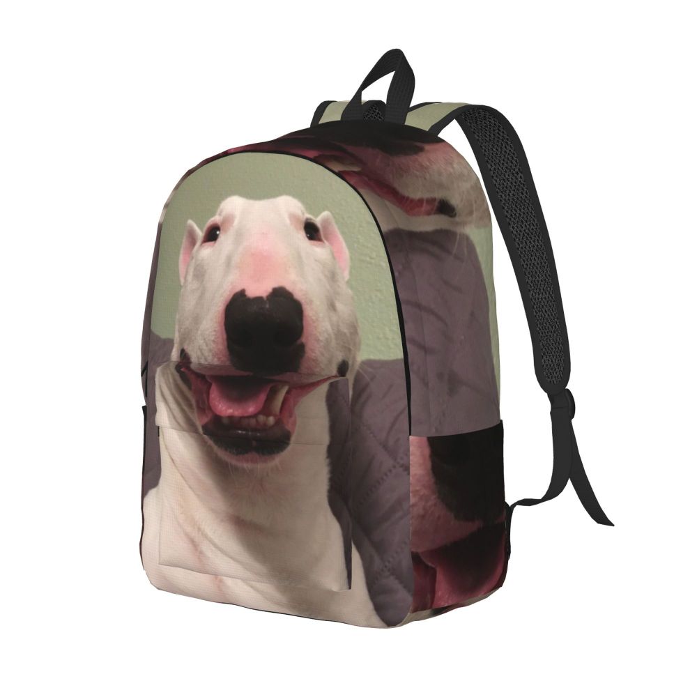 Bull Terrier Dog Bubble Canvas Mochila para