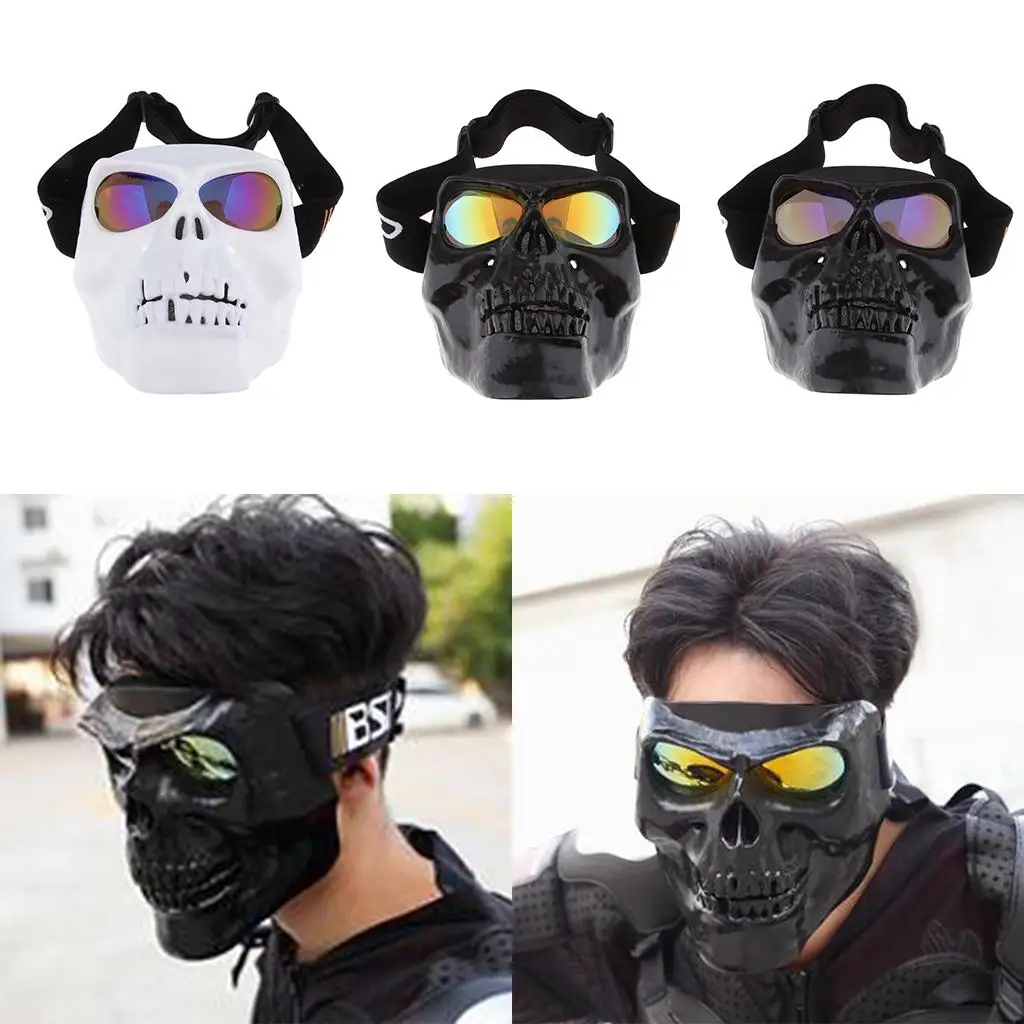 3x Motorbike Goggles   Motocross Skull Windproof Glasses