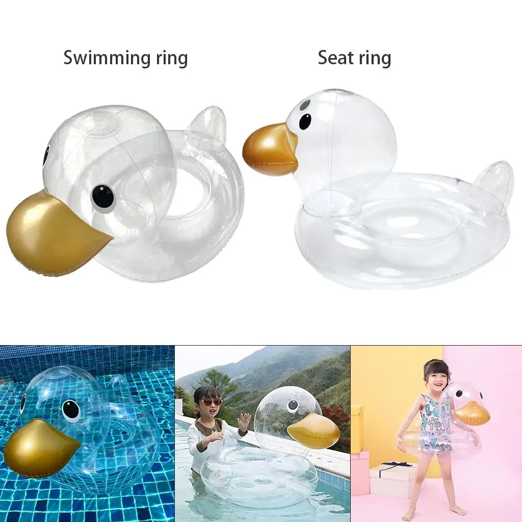 Durable Floating Inflatable Swimming Float Ring Floating Seat Ring Swim Ring Beach Boat Holidays Parties