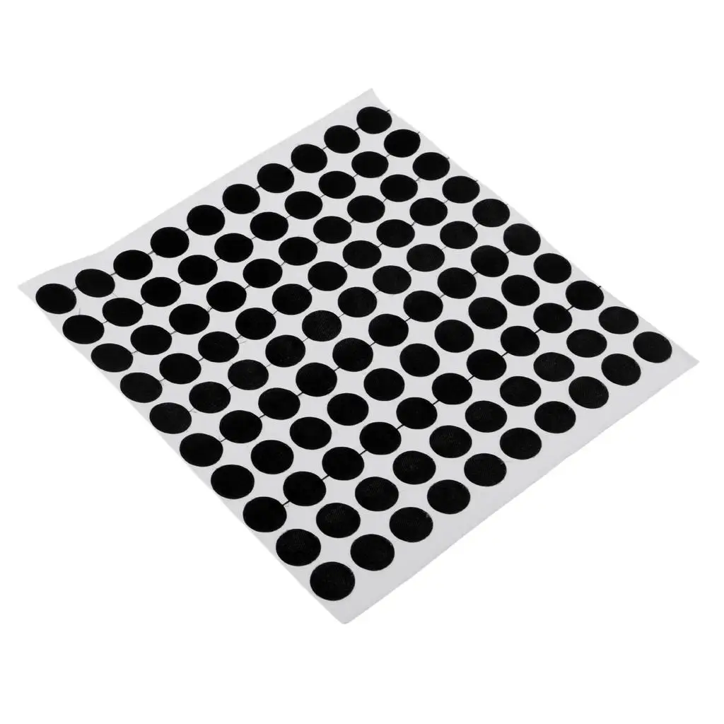12mm/0.5inch Pool Snooker Billiard Table Dots Self Adhesive Black 100 Spots 