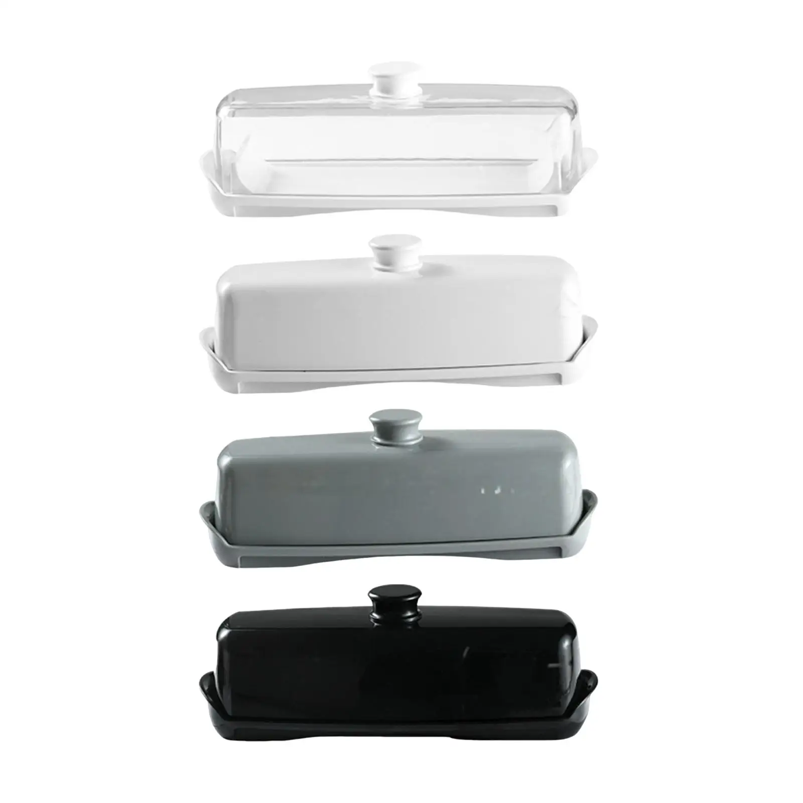 Household Butter Dish Cheese Storage Box Sealing Dish Tray for Baking Cafe