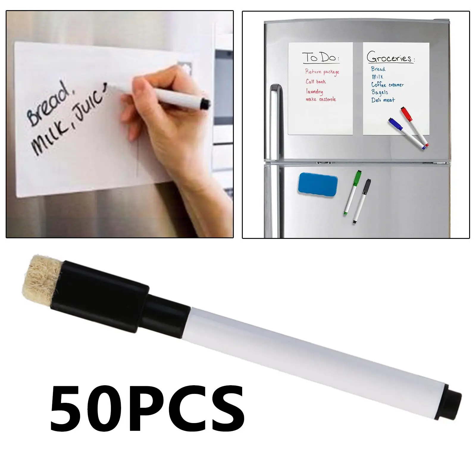 50 Board Marker Pens Writing Watercolor Pens Kitchen Home Office