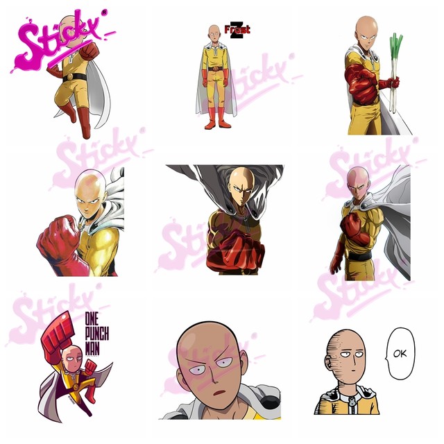 Furry Sticky Funny Saitama Anime Car Sticker Decal ONE PUNCH MAN Car  Accessories Bumper Helmet Trunk Mazda Stickers - AliExpress